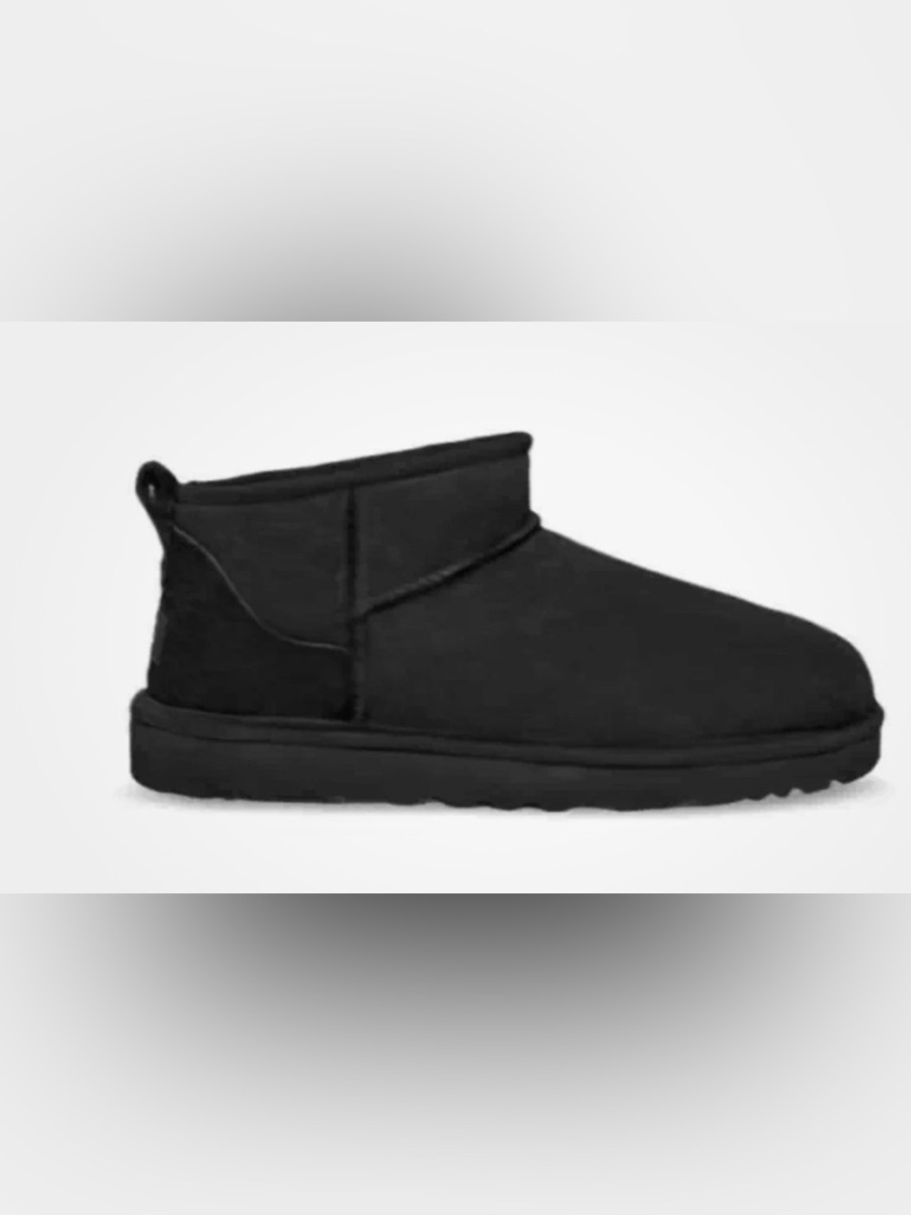 UGG Mini Bootie Short Slip-On in Black